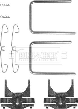 Borg & Beck BBK1136 - Комплектующие для колодок дискового тормоза autospares.lv