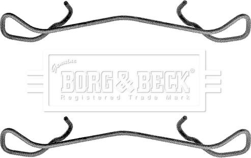 Borg & Beck BBK1170 - Комплектующие для колодок дискового тормоза autospares.lv