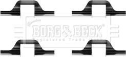 Borg & Beck BBK1392 - Комплектующие для колодок дискового тормоза autospares.lv
