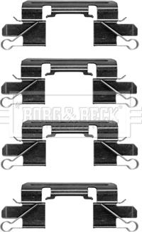 Borg & Beck BBK1397 - Комплектующие для колодок дискового тормоза autospares.lv