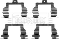 Borg & Beck BBK1350 - Комплектующие для колодок дискового тормоза autospares.lv