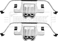 Borg & Beck BBK1381 - Комплектующие для колодок дискового тормоза autospares.lv