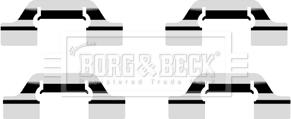 Borg & Beck BBK1336 - Комплектующие для колодок дискового тормоза autospares.lv
