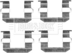 Borg & Beck BBK1321 - Комплектующие для колодок дискового тормоза autospares.lv