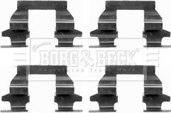 Borg & Beck BBK1242 - Комплектующие для колодок дискового тормоза autospares.lv