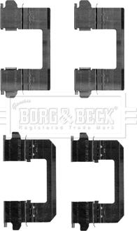 Borg & Beck BBK1256 - Комплектующие для колодок дискового тормоза autospares.lv