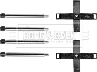 Borg & Beck BBK1208 - Комплектующие для колодок дискового тормоза autospares.lv