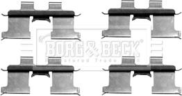 Borg & Beck BBK1285 - Комплектующие для колодок дискового тормоза autospares.lv
