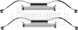 Borg & Beck BBK1281 - Комплектующие для колодок дискового тормоза autospares.lv