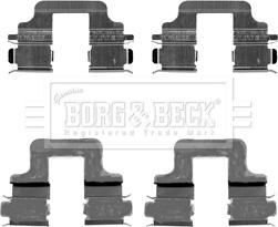 Borg & Beck BBK1224 - Комплектующие для колодок дискового тормоза autospares.lv