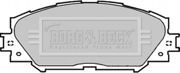 Borg & Beck BBP1991 - Тормозные колодки, дисковые, комплект autospares.lv