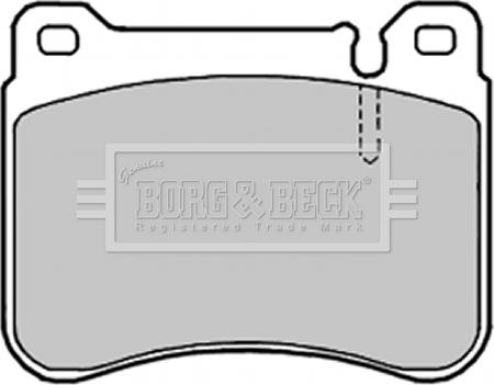 Borg & Beck BBP1998 - Тормозные колодки, дисковые, комплект autospares.lv