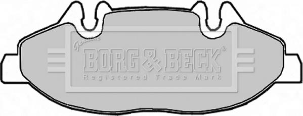 Borg & Beck BBP1949 - Тормозные колодки, дисковые, комплект autospares.lv