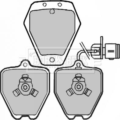 Borg & Beck BBP1944 - Тормозные колодки, дисковые, комплект autospares.lv