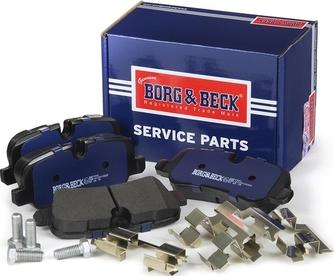 Borg & Beck BBP1941 - Тормозные колодки, дисковые, комплект autospares.lv