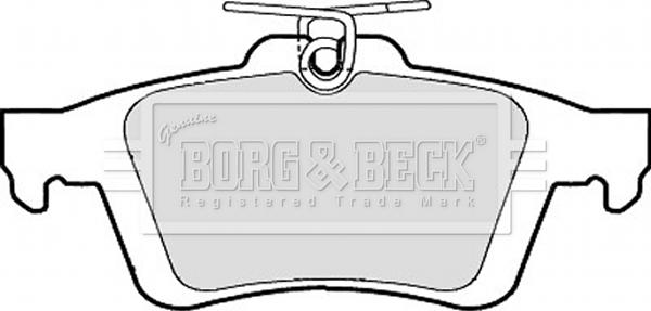 Borg & Beck BBP1943 - Тормозные колодки, дисковые, комплект autospares.lv