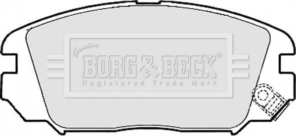 Borg & Beck BBP1956 - Тормозные колодки, дисковые, комплект autospares.lv