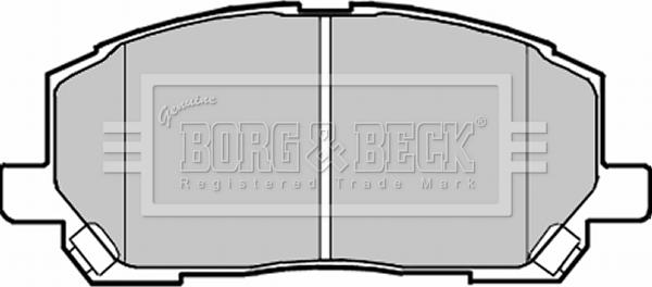 Borg & Beck BBP1951 - Тормозные колодки, дисковые, комплект autospares.lv