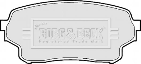 Borg & Beck BBP1953 - Тормозные колодки, дисковые, комплект autospares.lv