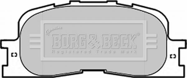 Borg & Beck BBP1952 - Тормозные колодки, дисковые, комплект autospares.lv