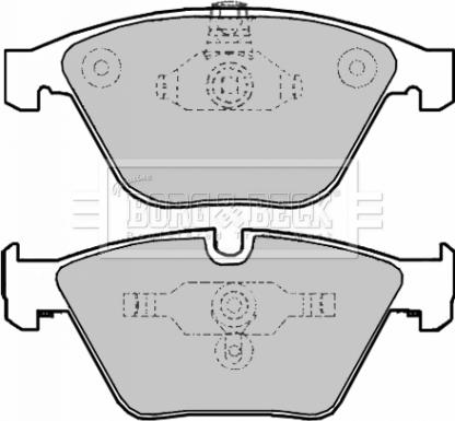 Borg & Beck BBP1969 - Тормозные колодки, дисковые, комплект autospares.lv