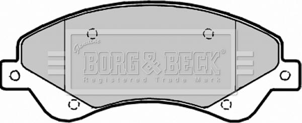 Borg & Beck BBP1965 - Тормозные колодки, дисковые, комплект autospares.lv