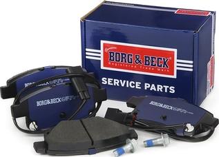 Borg & Beck BBP1966 - Тормозные колодки, дисковые, комплект autospares.lv