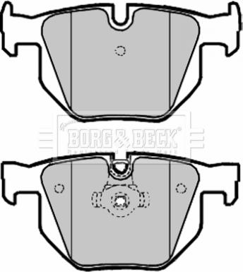 Borg & Beck BBP1961 - Тормозные колодки, дисковые, комплект autospares.lv