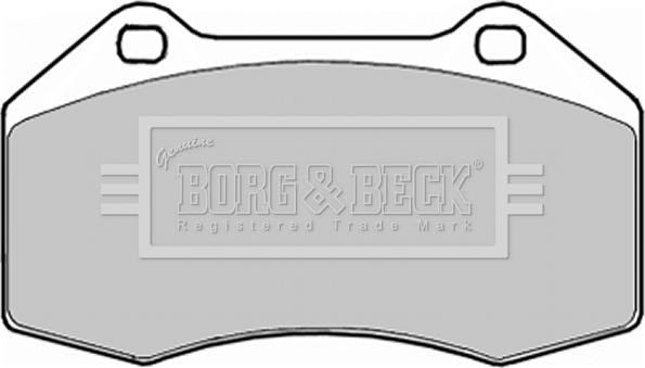 Borg & Beck BBP1909 - Тормозные колодки, дисковые, комплект autospares.lv