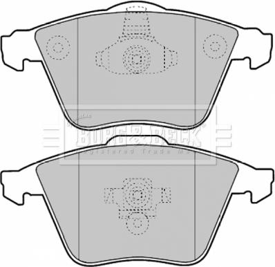 Borg & Beck BBP1903 - Тормозные колодки, дисковые, комплект autospares.lv