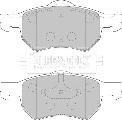 Borg & Beck BBP1902 - Тормозные колодки, дисковые, комплект autospares.lv