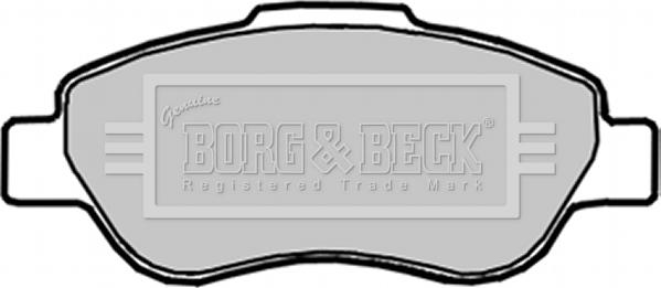 Borg & Beck BBP1914 - Тормозные колодки, дисковые, комплект autospares.lv