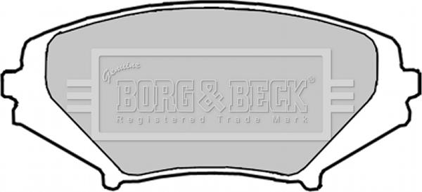 Borg & Beck BBP1915 - Тормозные колодки, дисковые, комплект autospares.lv