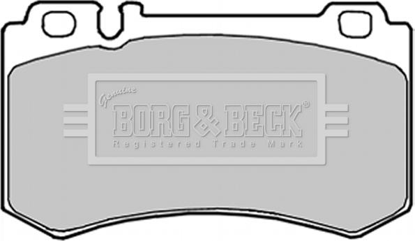 Borg & Beck BBP1916 - Тормозные колодки, дисковые, комплект autospares.lv