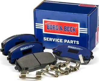 Borg & Beck BBP1910 - Тормозные колодки, дисковые, комплект autospares.lv