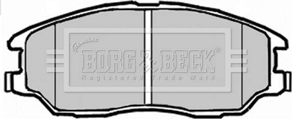 Borg & Beck BBP1912 - Тормозные колодки, дисковые, комплект autospares.lv