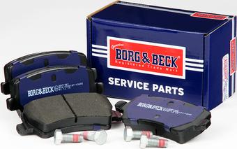 Borg & Beck BBP1982 - Тормозные колодки, дисковые, комплект autospares.lv