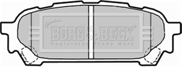 Borg & Beck BBP1935 - Тормозные колодки, дисковые, комплект autospares.lv