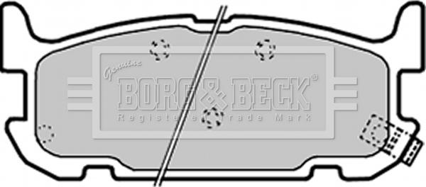 Borg & Beck BBP1936 - Тормозные колодки, дисковые, комплект autospares.lv