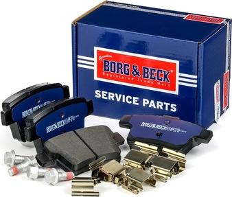 Borg & Beck BBP1933 - Тормозные колодки, дисковые, комплект autospares.lv