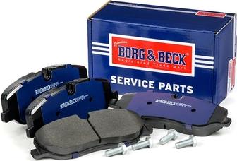 Borg & Beck BBP1929 - Тормозные колодки, дисковые, комплект autospares.lv