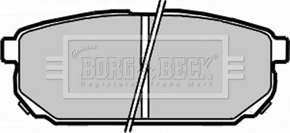 Borg & Beck BBP1925 - Тормозные колодки, дисковые, комплект autospares.lv