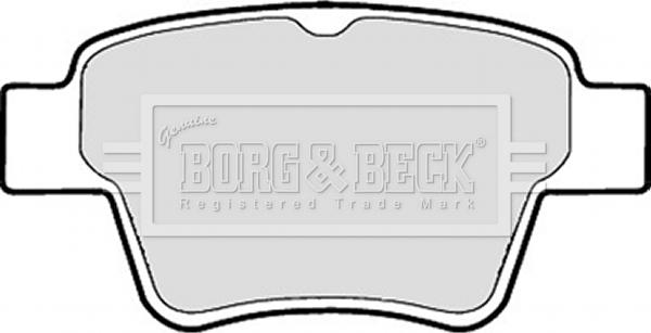 Borg & Beck BBP1920 - Тормозные колодки, дисковые, комплект autospares.lv