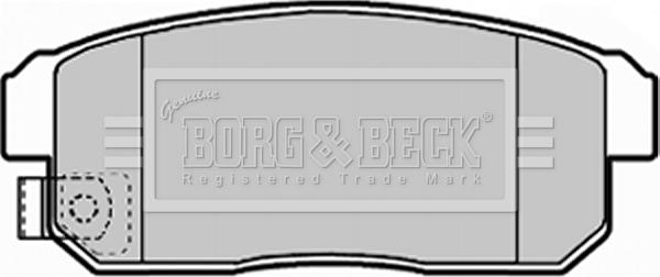 Borg & Beck BBP1921 - Тормозные колодки, дисковые, комплект autospares.lv