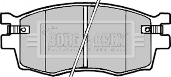 Borg & Beck BBP1923 - Тормозные колодки, дисковые, комплект autospares.lv