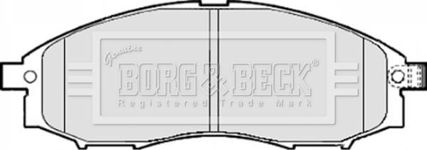 Borg & Beck BBP1922 - Тормозные колодки, дисковые, комплект autospares.lv