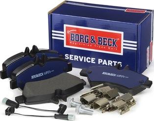 Borg & Beck BBP1975 - Тормозные колодки, дисковые, комплект autospares.lv