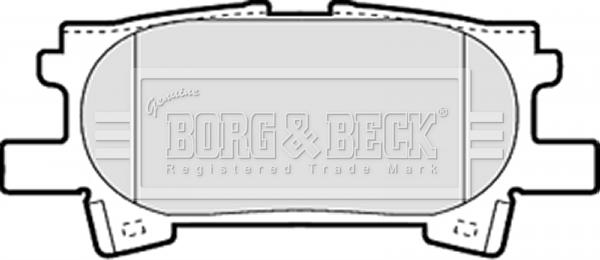 Borg & Beck BBP1970 - Тормозные колодки, дисковые, комплект autospares.lv