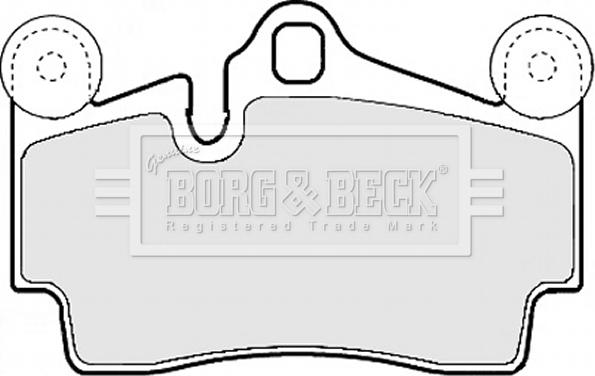 Borg & Beck BBP1972 - Тормозные колодки, дисковые, комплект autospares.lv