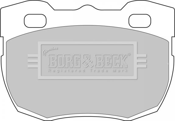 Borg & Beck BBP1496 - Тормозные колодки, дисковые, комплект autospares.lv